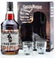 Алкогольный напиток на основе Карибского рома Captain Morgan Spiced Black 0.7 л 40% + 2 чарки (4820178650533_G) - изображение 2
