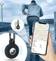 Силиконовый защитный чехол Ceeslin для Apple Airtag брелок с карабином на ключи / рюкзак / ошейник домашнего питомца, черный (78056637) - изображение 2