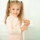 Гольф дитячий для дівчаток Trendy Tot 03-01528 персиковий 104 см (4 роки) - зображення 3
