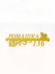 Адресна табличка 1 з назвою вулиці, золото - зображення 1
