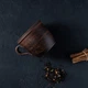 Чашка гладкая №4 из красной глины 400 мл - этническая чашка из глины, ручная работа - изображение 3