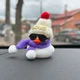 Декор в авто качка біла фіолетовий шарфик - зображення 4