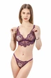 Бюстгальтер женский кружевной мягкая чашка Felisiya Lingerie Сливовое вино 2001-2605 One Size - изображение 4