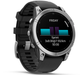 Смарт-годинник Garmin Fenix E 47mm Stainless steel with Black silicone band (010-03025-00) - зображення 2