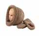 Комплект жіночий капор + рукавички Баранець (One-Size) Моко - зображення 1