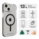 Чехол противоударный ZAGG Gear4 Piccadilly MagSafe Clear Case для Apple Iphone 13/14/15 Прозрачный + Black - изображение 5
