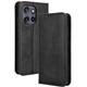 Чехол-книжка Deexe Retro Style для Motorola Edge 50 Neo / Edge 60 Neo - Black - изображение 1