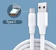 Кабель швидкої зарядки Python USB Type-C 120W 6A White - зображення 3