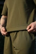 Мужская футболка Intruder базовая оверсайз L-XL хаки - изображение 4