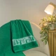 Полотенце махровое Новогоднее Merry Christmas Ёлки GM Textile 40х70см 500г/м2 (Зелёный) - изображение 3