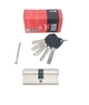 Серцевина KEDR BRASS/BRASS KEY M90 ZN (45/45) кл/кл нікель (з латунним ключем) //BB-E90SN - изображение 1