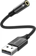 Кабель MOSWAG USB to AUX 0.2м black - изображение 1