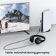 Кабель MOSWAG USB to AUX 0.2м black - изображение 4