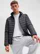 Куртка демисезонная с капюшоном мужская Ellesse Lombardy Padded Jacket SHS01115-106 L Темно-серая (5057677785704) - изображение 4
