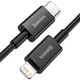 Кабель для iPhone на 2м. Type-C to Lightning Superior Series 2.4A Black, Baseus для зарядки и передачи данных (CATLYS-C01) - изображение 1