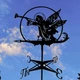 Флюгер маленький на крышу Ангел рождественский, ветряк на беседку, колодец, забор - изображение 1