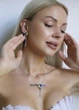 Серьги серебряные "Колибри" - изображение 6
