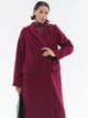 Пальто осіннє довге жіноче LiLove 290-1 SM Бордове (ROZ6501099866) - зображення 5