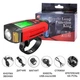 Велофара с компьютером и сигналом AS0808-XPG+2LED(yellow)+2COB(red), выносная кнопка - изображение 4
