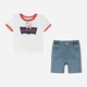 Детский летний комплект (футболка + шорты) для мальчика Levi's 925876629 80 см Белый (1159815123) - изображение 1
