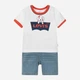 Детский летний комплект (футболка + шорты) для мальчика Levi's 925876629 80 см Белый (1159815123) - изображение 3