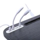 Подставка для ноутбука столик Laptop Table с 4 USB портами фонариком и вентилятором, Черный - изображение 3