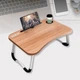Підставка для ноутбука Laptop Table з 4 USB портами ліхтариком і вентилятором, Дерево - зображення 1