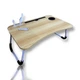 Подставка столик для ноутбука Laptop Table с 4 USB портами фонариком и вентилятором, Cветлое дерево - изображение 6