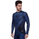 Рашгард чоловічий з довгим рукавом Venum 9520 розмір XL (48-50) Deep Blue-Black - зображення 3