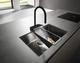 Змішувач для кухонної мийки з висувним душем HANSGROHE AQUNO SELECT M81 73831670, чорний матовий - зображення 5
