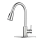 Смеситель-кран для кухни Kraft KF557 с выдвижной лейкой Chrome - изображение 3