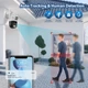 Уличная WiFi камера видеонаблюдения двойная Istil PTZ 4MP+4MP Smart Camera поворотная с ночной съемкой, интерком, датчик движения - изображение 5