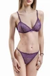 Бюстгальтер женский кружевной мягкая чашка Felisiya Lingerie Фиолетовый 2003-096 75C - изображение 4