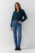 Кардиган однотонный женский Park karon 8386 One Size Зеленый - изображение 2