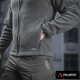 Тактична флісова кофта M-Tac Nord Fleece Polartec, розмір L, колір Dark Grey - зображення 7