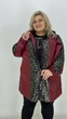 Жіноча тонка куртка 70-72 марсала (1590БФ) - зображення 1