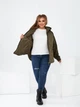Куртка женская димисезонная хаки 48-50 р2322А.511 - изображение 5