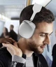 Беспроводные полноразмерные Bluetooth-наушники с микрофоном и кнопками управления P9 Бело-серые - изображение 4