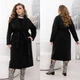Двобортне пальто oversize ST-Style 72490 62-64 Чорне - зображення 4