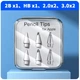 Набор сменных наконечников VUUV 2Bx1, HBx1, 2.0x2, 3.0x2 для стилуса Apple Pencil 1-го и 2-го поколення 6 шт. - изображение 2