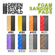 Шлифувальна губка GREEN STUFF WORLD Foam Sanding Pads - Fine Grit Assortment (pack x20) - изображение 3