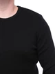 Свитер мужской черный однотонный 1420-2 XL - изображение 7