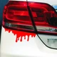 Наклейка на Авто / Мото / Витрину на Стекло Кузов " Хэллоуин - Halloween - Кровь - Blood - ТИП8 " красный цвет - изображение 2