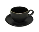 Чашка чайна&блюдце 200 мл Imperium Negro L0630-T8601464 LOS`K - изображение 1