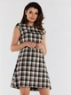 Sukienka trapezowa damska mini Awama A490 1220709 XL Brązowa (5902360567948) - obraz 1