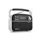 Колонка-радиоприемник Real-El X-545 Black, 3 Вт, пластиковый корпус, FM/AM/SW, Bluetooth, USB, microSD, аккумулятор - изображение 1