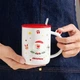 Новогодняя чашка с крышкой и ложкой "Санта", 360мл, керамика, Белый Сhristmas - изображение 2