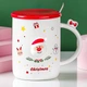 Новогодняя чашка с крышкой и ложкой "Санта", 360мл, керамика, Белый Сhristmas - изображение 10