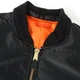 Куртка бомбер Rothco MA1 Flight Jacket с трикотажным капюшоном M черный - изображение 3
