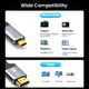 Кабель перехідник 4К Micro HDMI - HDMI v2.0 60Hz 18Gbps Aluminum Gold-plated Shell Neylon, 2м (48770) - зображення 3